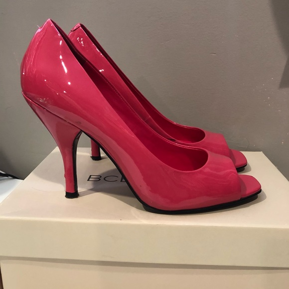 BCBG pink peep toe heels - Picture 2 of 3